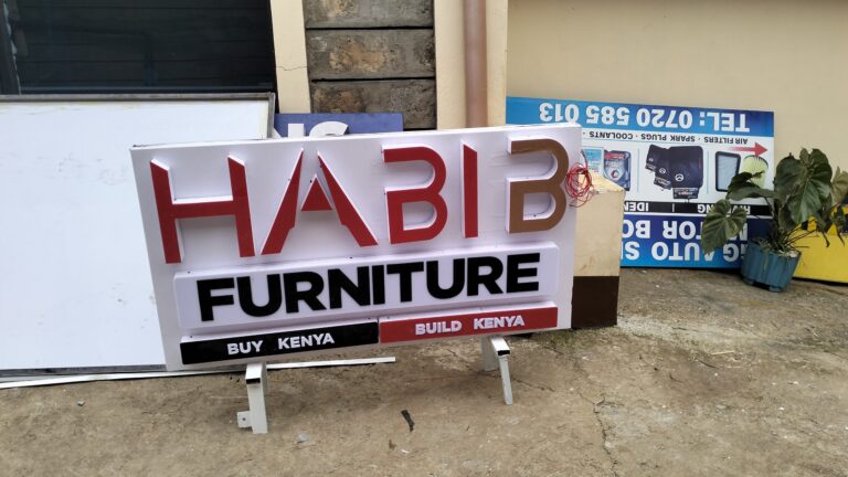 furniture 3D signs nairobi kenya