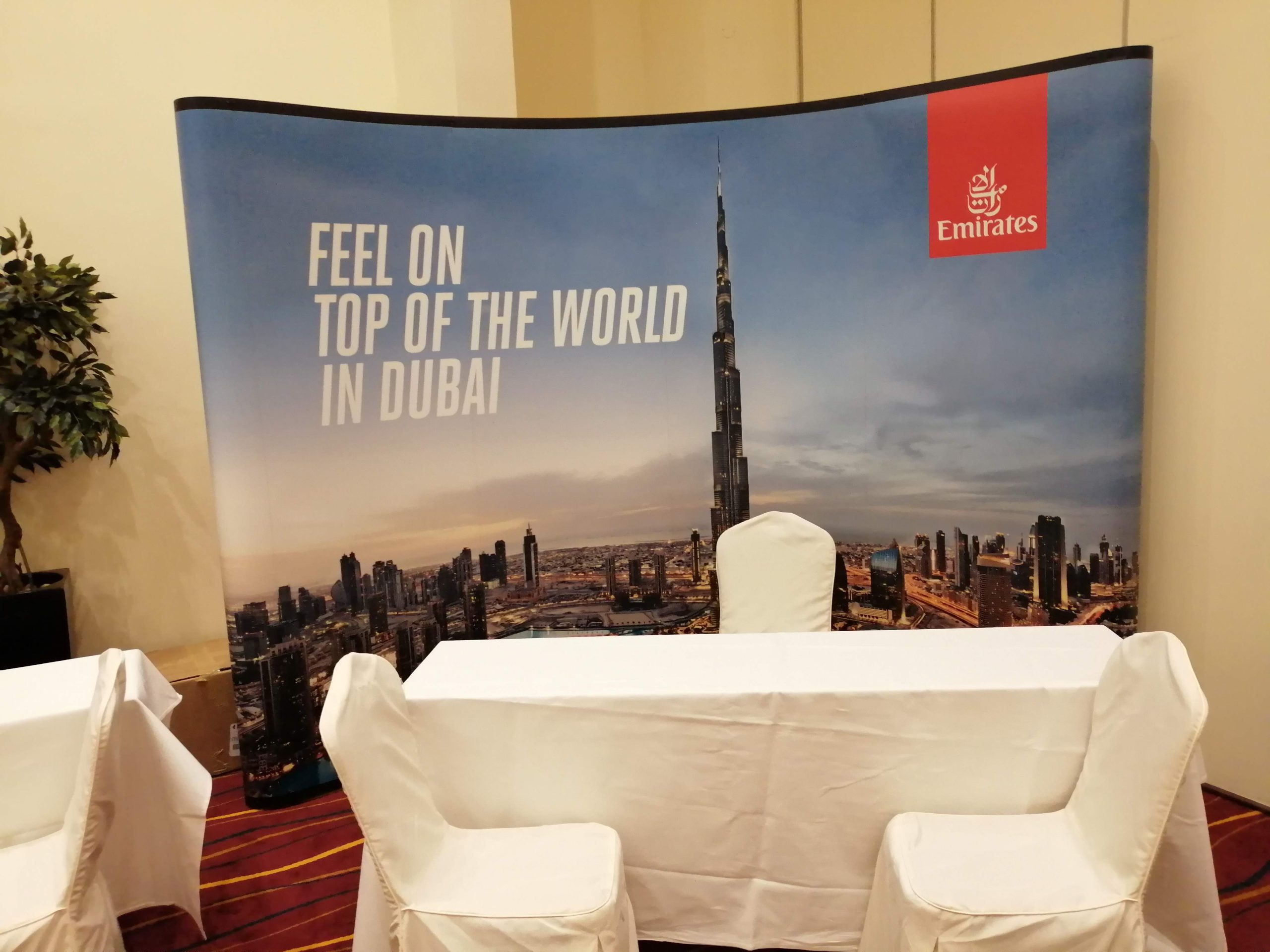 Large format printing of event backdrop banner graphics in Nairobi Kenya