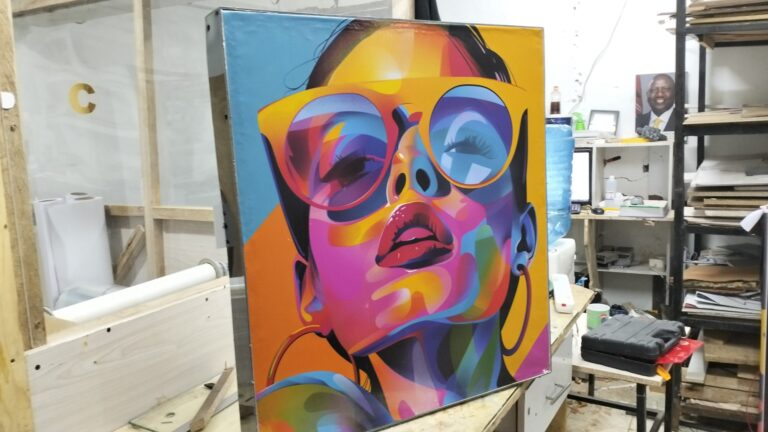 Trade show lightbox banner attracting visitors in Kenya