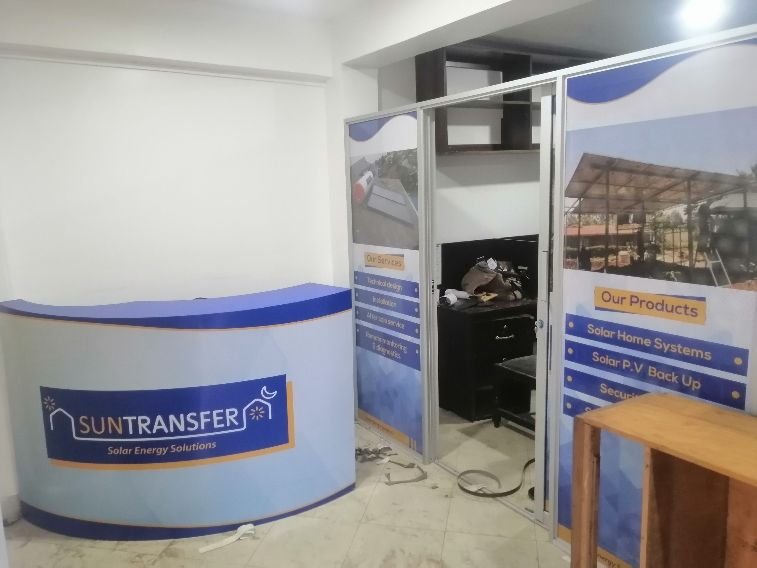 Custom reception desk design and fabrication for modern offices in Nairobi Kenya