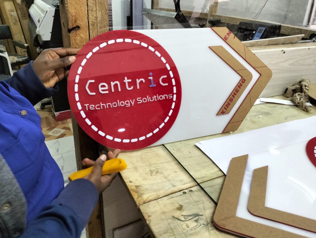 Acrylic 2d sign in nairobi kenya