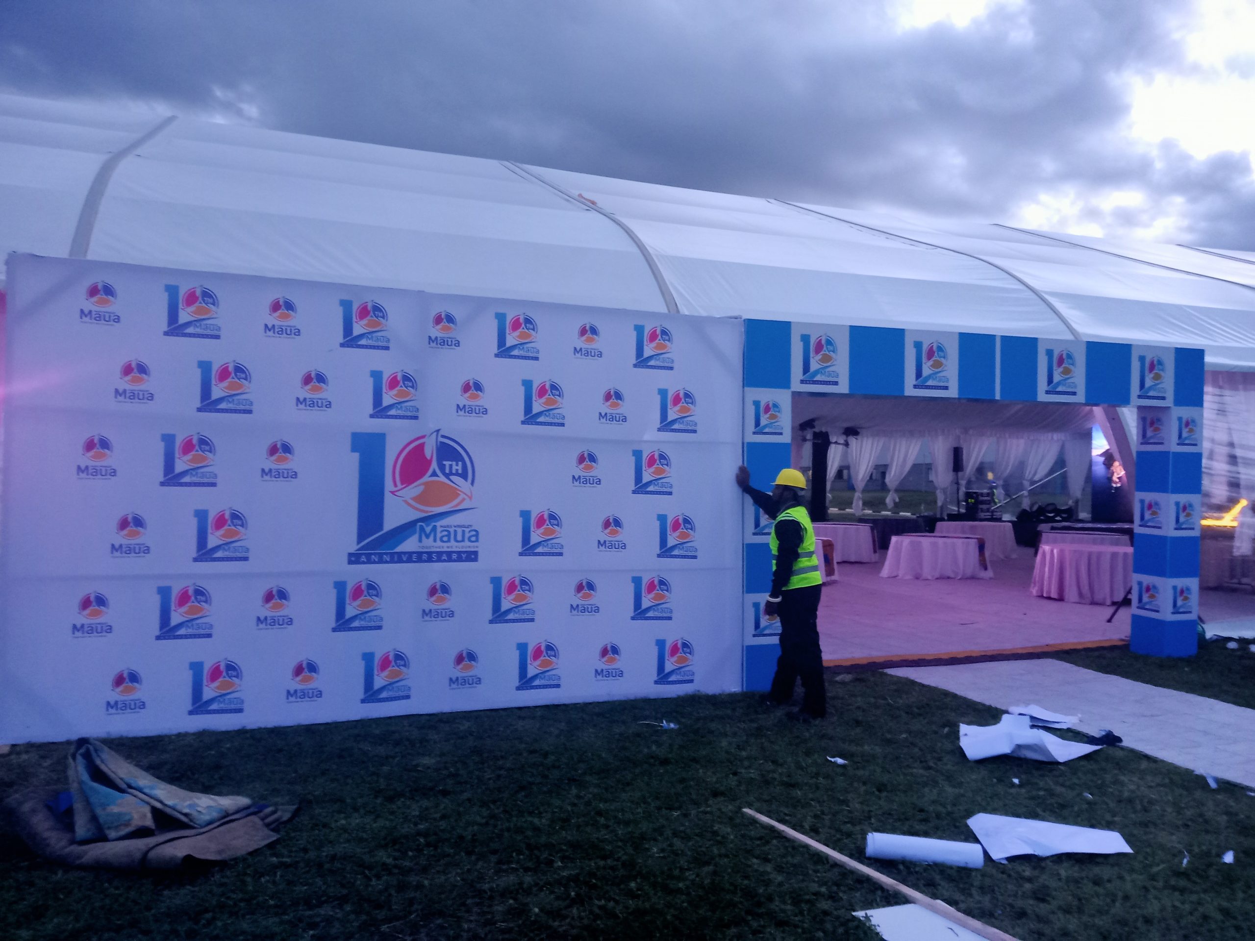 Backdrop banner graphic design and layout preparation in Nairobi Kenya
