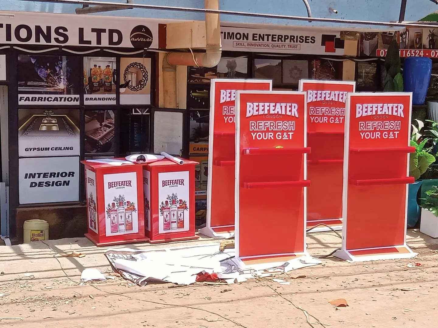Shop display stand fabrication in Nairobi Kenya by Assure Solutions Ltd
