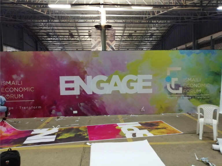 Custom printed backdrop banner available for hire in Nairobi Kenya by Assure Solutions Ltd.