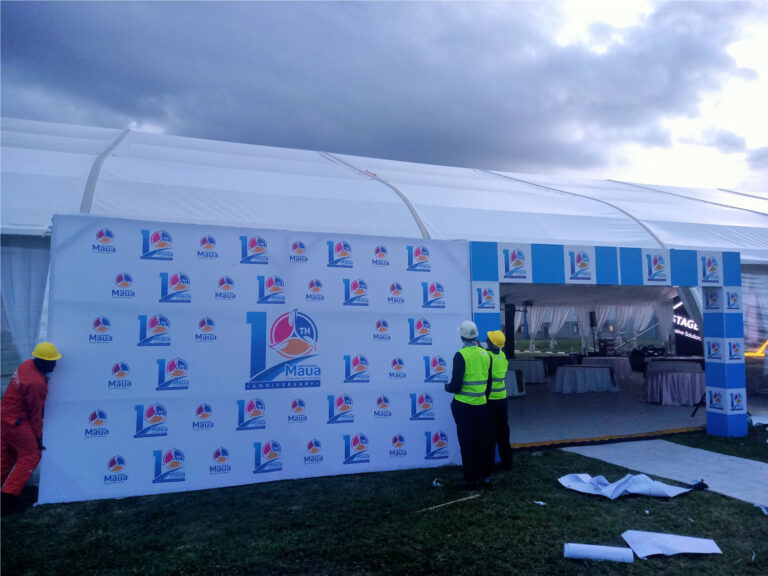 Project launch backdrop banner kenya
