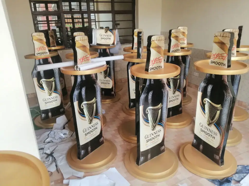 Guinness Smooth Kenya Activation stands