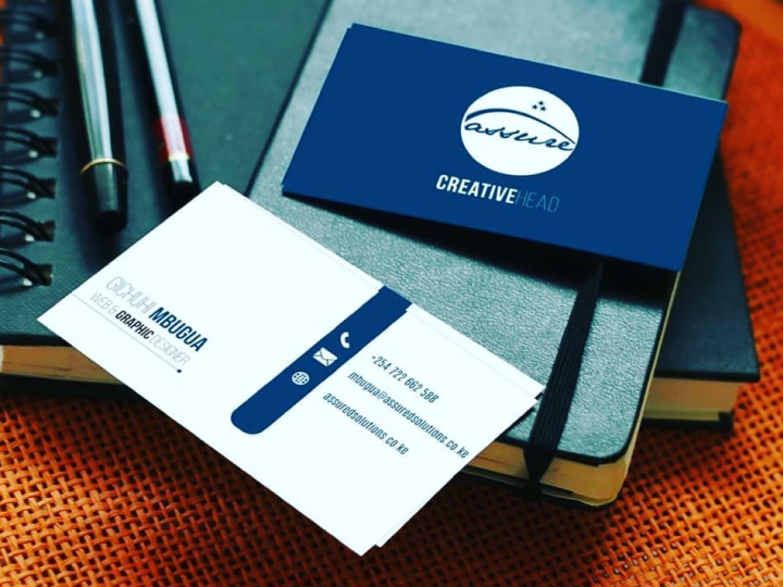 Matte laminated business cards printing in Nairobi Kenya for clean modern corporate branding and business identity