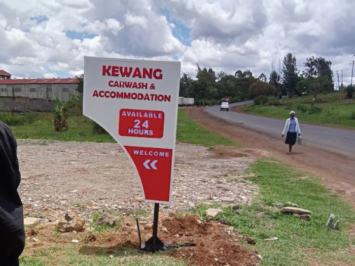 Carwash road signage in Nairobi Kenya showing clear directional messaging by Assure Solutions Ltd