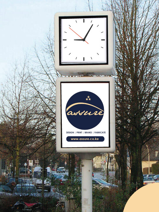 Nairobi County outdoor advertising rates CLOCK ADVERTS