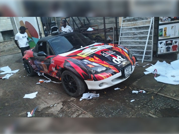 Promotional Saloon cars branding in nairobi kenya