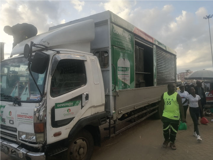 Roadshow trucks branding in kenya