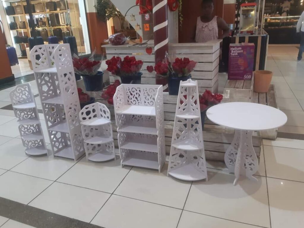 CNC patterned shelves Kenya