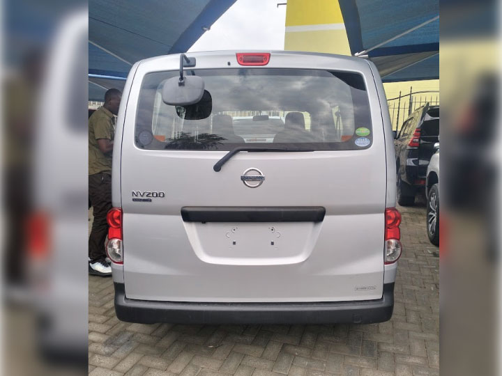 Unbranded Cleanfax Laundry van before receiving vehicle branding Kenya service
