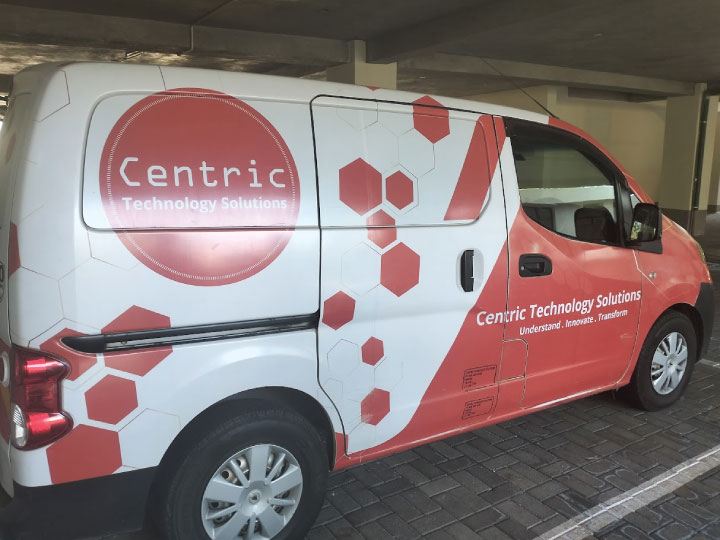 Nissan NV200 van before rebranding in Nairobi Kenya
