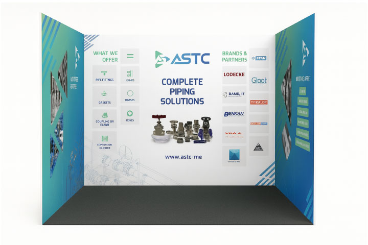 Branded exhibition stand project in Kenya
