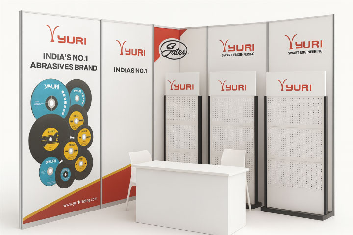 Exhibition stands Kenya – custom event branding with creative booth design.