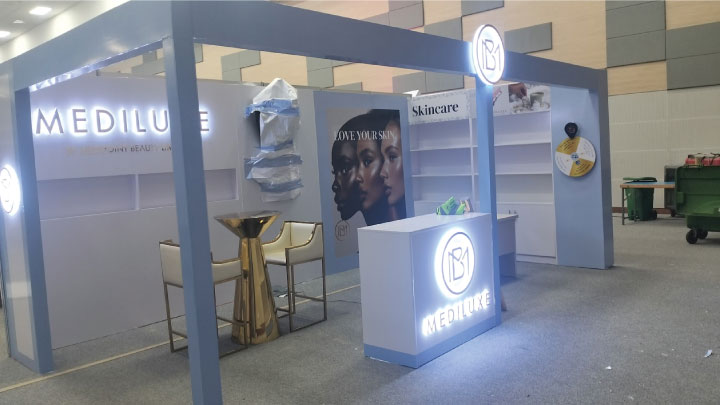 Mediluxe custom expo stand Nairobi Sarit Expo Center