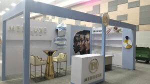 Mediluxe exhibition booth setup Nairobi at Sarit Expo Center