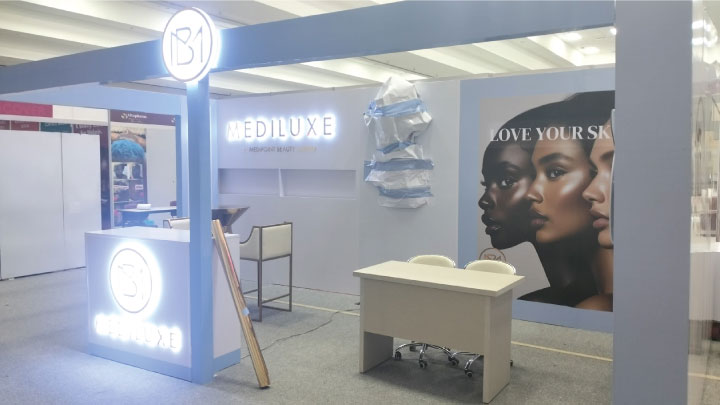 Mediluxe branded display Sarit Expo Center Nairobi Kenya