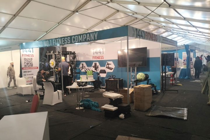 Custom expo booth installed in Nairobi, Kenya by Assure Solutions Ltd