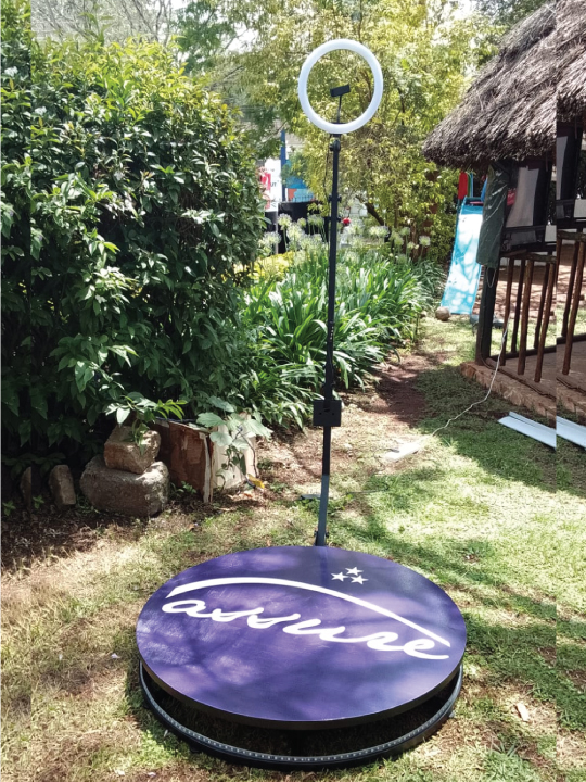 360 photobooth Nairobi Kenya event setup 360 setup