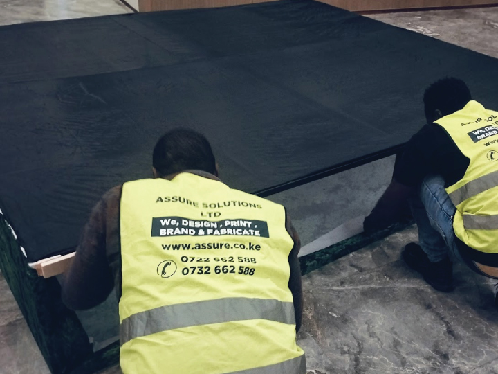 Backdrop banner fabrication and setup in Nairobi Kenya