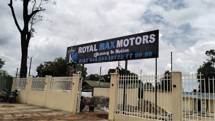 Lightbox signage installation in Kenya