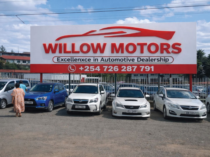 3D sign makers in Nairobi Kenya installing acrylic and LED business signage