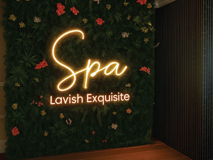Neon sign in Nairobi Kenya custom made with LED neon flex for shop branding, restaurant signage and office wall decor.