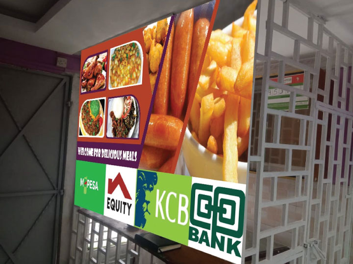 Site survey for branded sign board installation on a shopfront in Nairobi Kenya