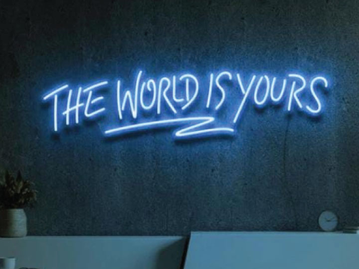Neon sign design, layout and sizing for LED neon flex in Nairobi, Kenya
