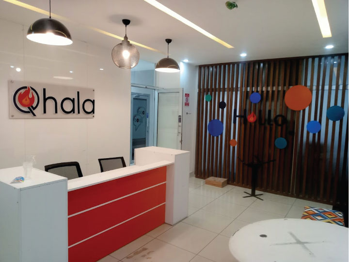 Custom reception desk design and office interior fabrication in Nairobi Kenya