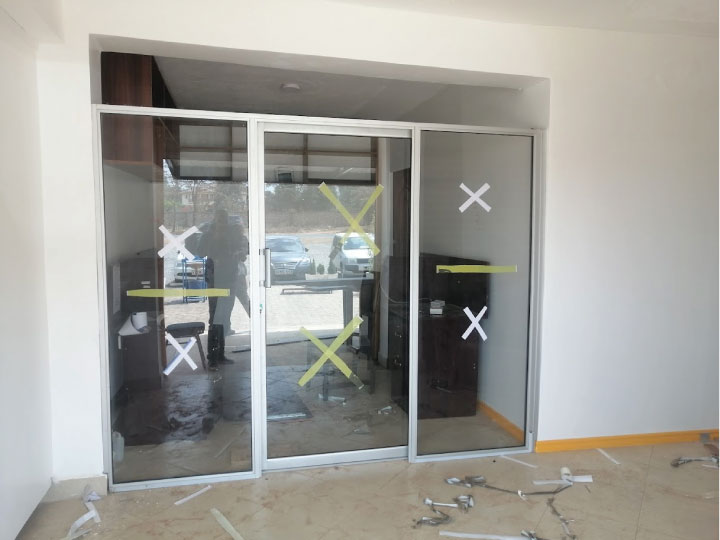 Glass office partitions installation in Nairobi Kenya for modern office fabrication and interior fit-out.