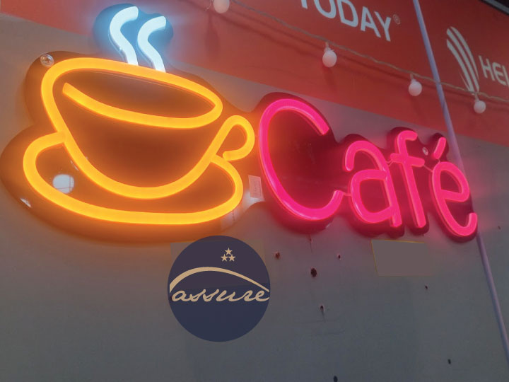 Custom LED neon sign fabrication and installation in Nairobi, Kenya