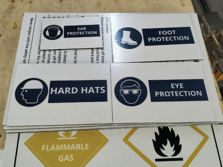 Weather-resistant outdoor branded sign board finishing in Nairobi Kenya