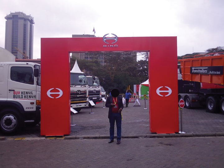 Corporate event entrance arch fabrication in Nairobi Kenya by Assure Solutions