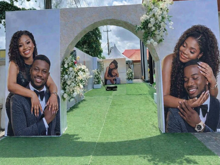 Wedding entrance arch tunnel decor in Nairobi Kenya fabricated by Assure Solutions Ltd