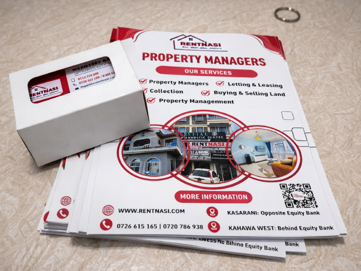 Frost and velvet laminated business cards printing in Nairobi Kenya for luxury premium soft touch branding