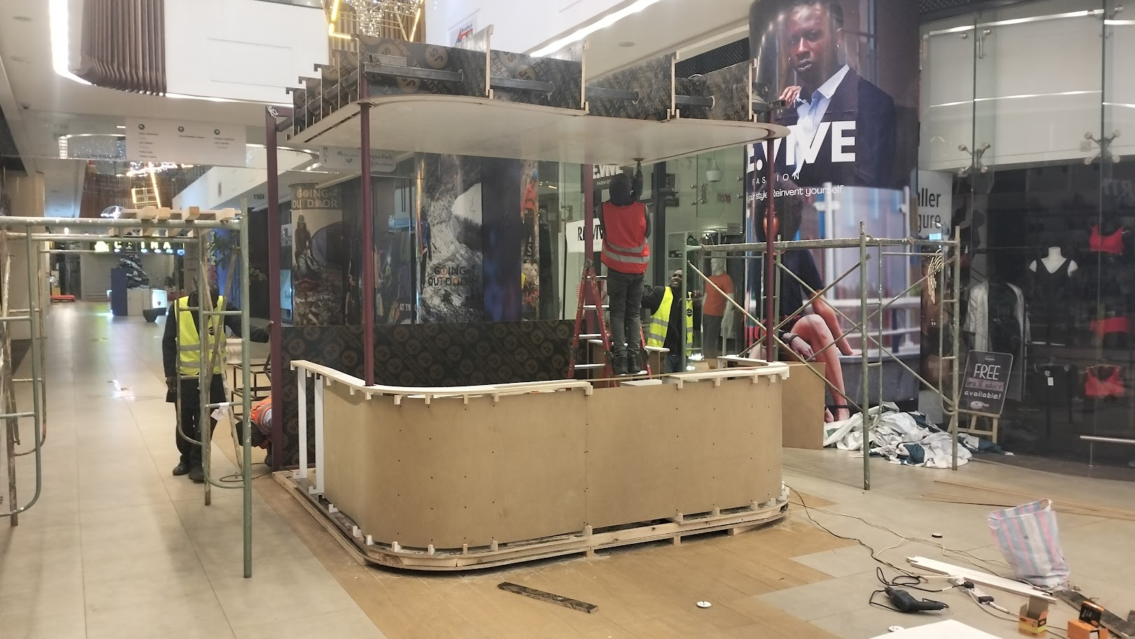 custom kiosk counter fabrication two rivers mall nairobi kenya