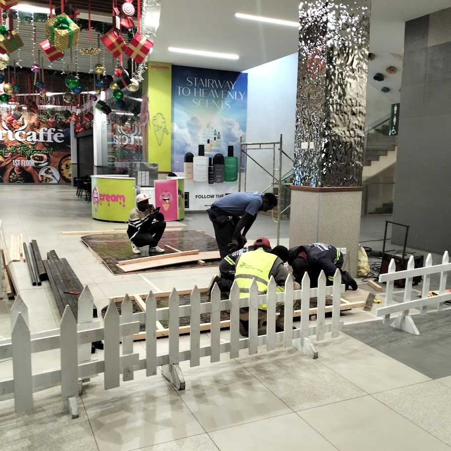 custom kiosk floor fabrication imaara mall nairobi kenya