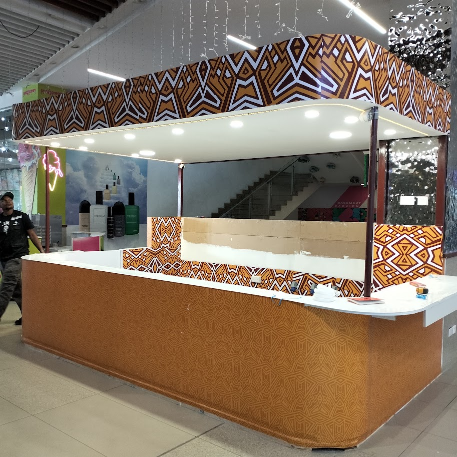 custom mall kiosk designers branded panels imaara nairobi kenya