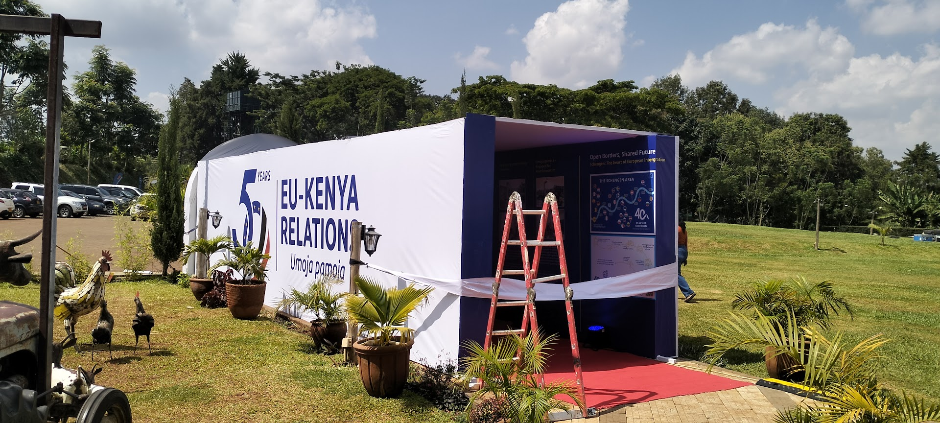 entrance archway setup in nairobi