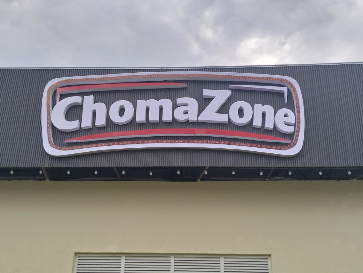installed chomazone 3d signs nairobi kenya