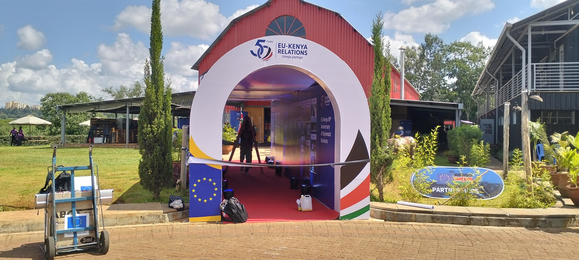 Corporate Event Entrance Archway Setup in Nairobi Kenya
